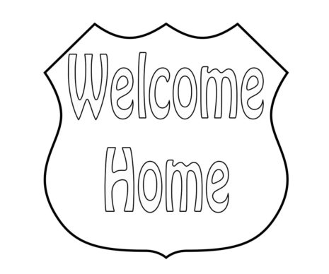 Wonderful Welcome Home Coloring Pages – Free Coloring Pages for Kids