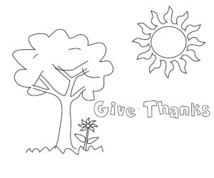 give thanks coloring sheets