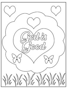 god is good coloring page