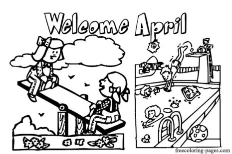 16 April Coloring Pages To Print and Free Downlaod