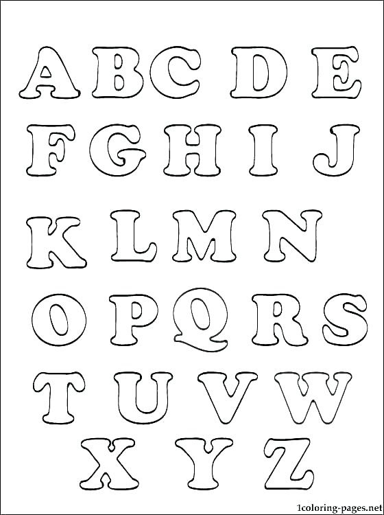 Coloring Pages for Preschool Alphabet