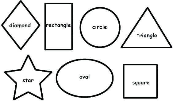 Coloring Pages for Preschool Shapes