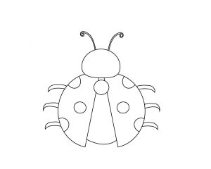Easy Ladybug Coloring Pages