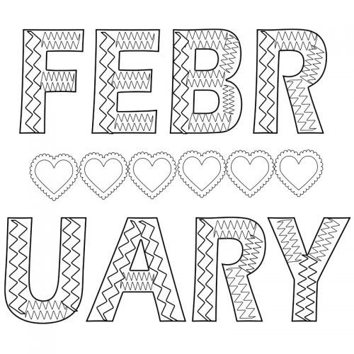 Free Printable February Coloring Pages – Free Coloring Pages for Kids