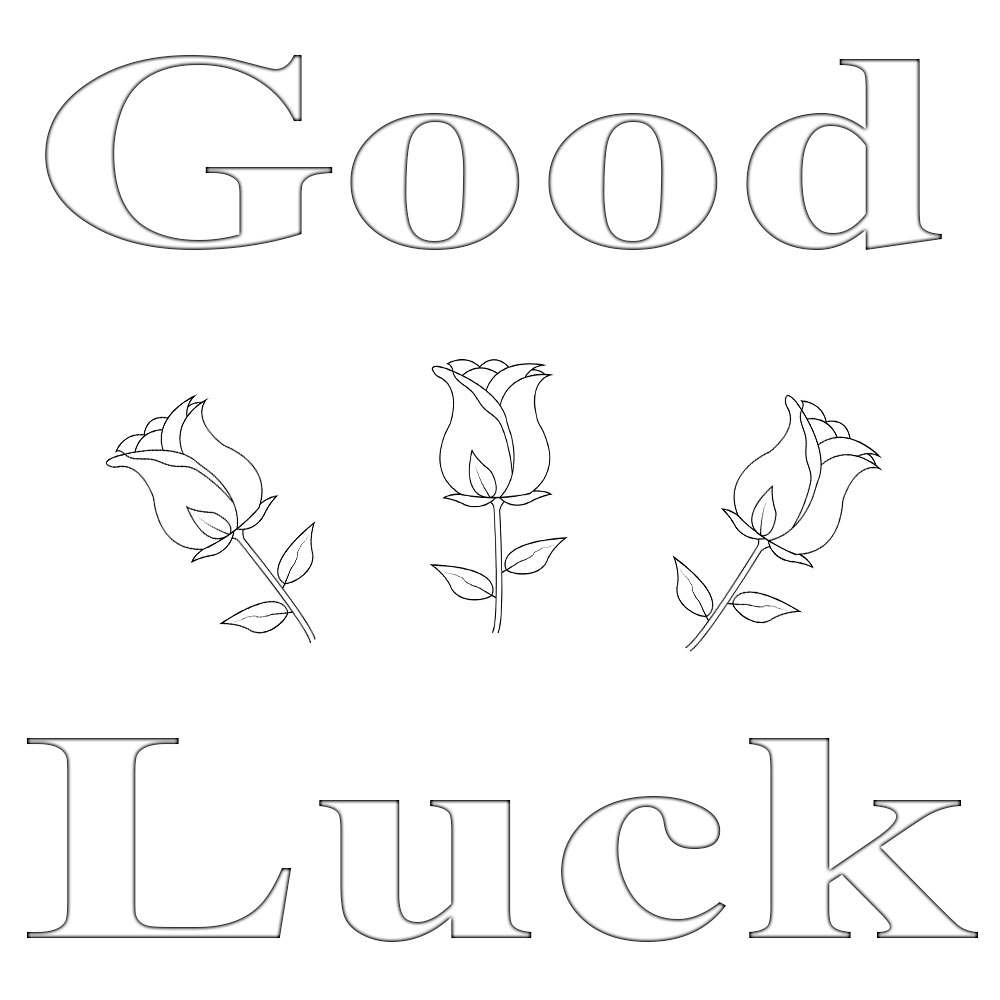 Good Luck Coloring Pages