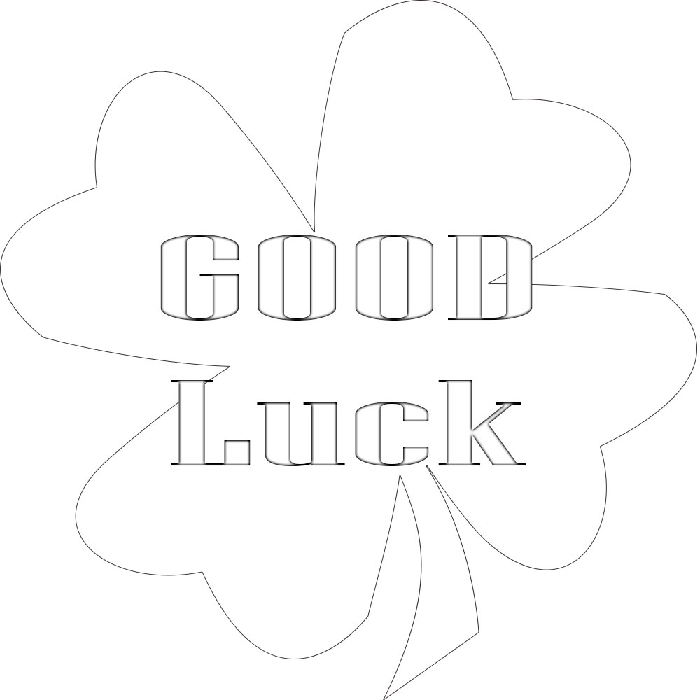 Good Luck Coloring Pages Free