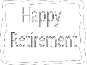 Happy Retirement Coloring Pages Free