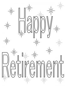 Happy Retirement Coloring Pages Free Download