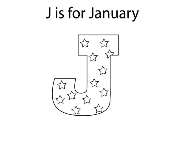 January Coloring Pages, preschool, toddler,kids, to print, kindergarten