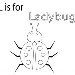 L is for Ladybug Coloring Pages
