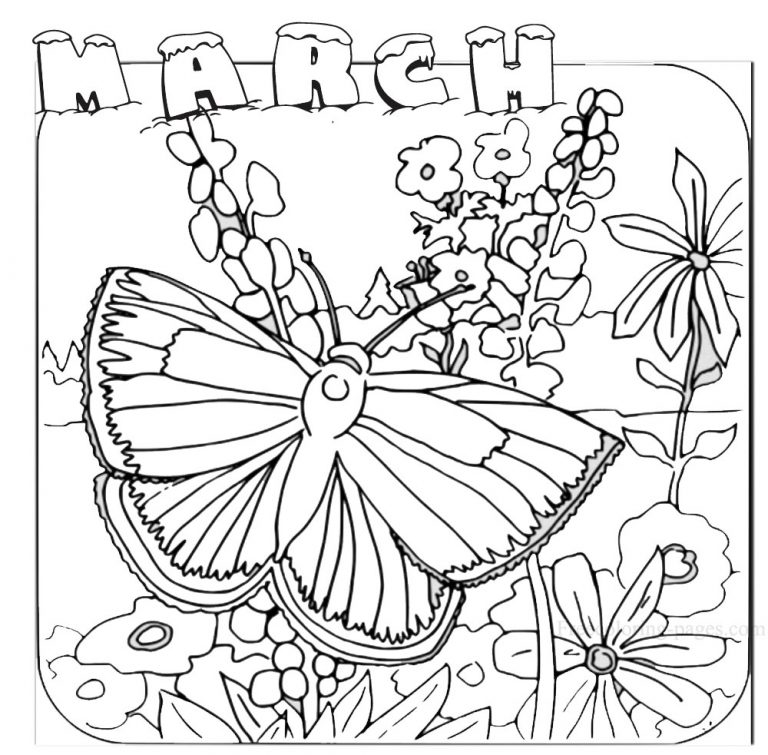 Free Printable March Coloring Pages Free Coloring Pages for Kids