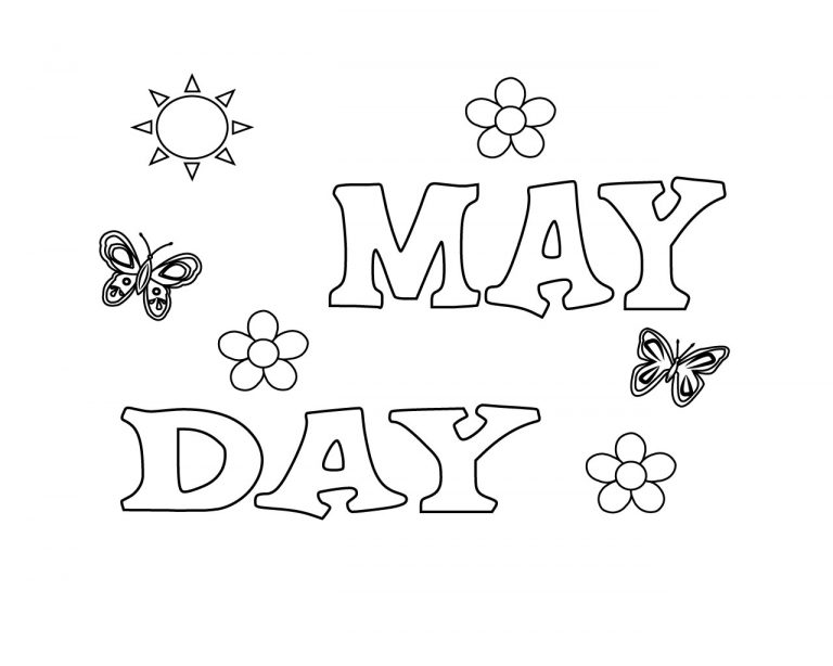 May Coloring Pages Printable – Free Coloring Pages for Kids