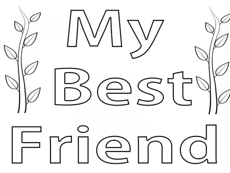 Printable Best Friend Coloring Pages – Free Coloring Pages For Kids