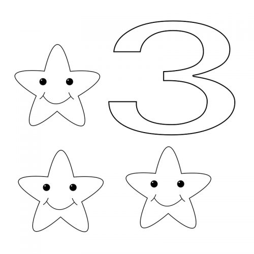 Free Number 3 Coloring Pages Download Free Coloring Pages For Kids