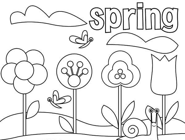 Printable April Coloring Pages Online Free