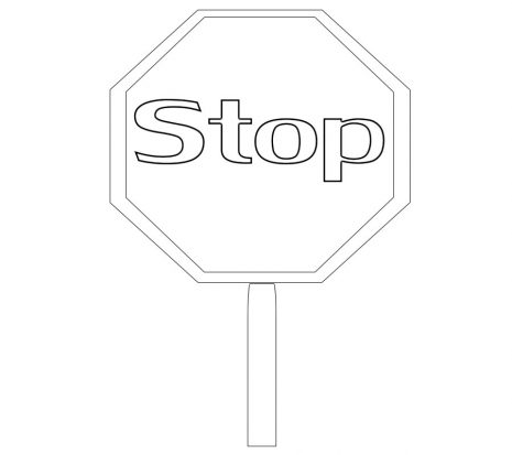 Easy Stop Sign Coloring Pages – Free Coloring Pages For Kids