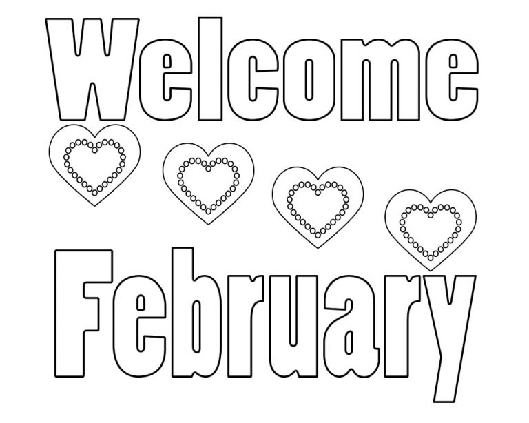 Free Printable February Coloring Pages Free Coloring Pages for Kids