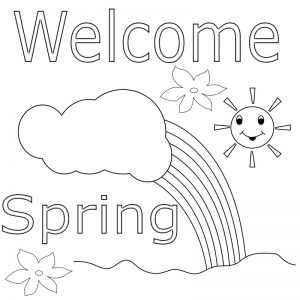 Welcome Spring Coloring Pages