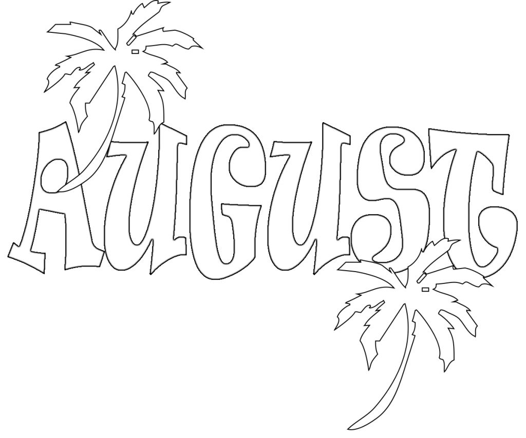 August Coloring Pages for Adults