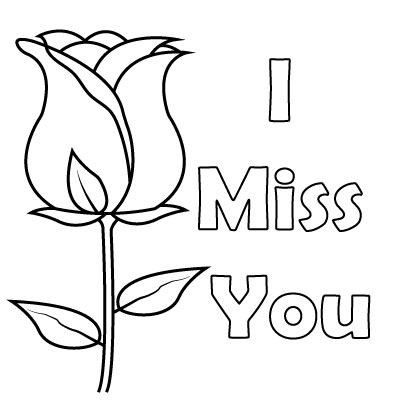 Best I Miss You Coloring Pages to Print (Unique and Fresh)