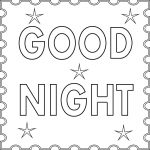 Good Night Coloring Pages Printable – Free Coloring Pages for Kids