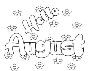 Top 15 August Coloring Pages Preschoolers Free Very Unique