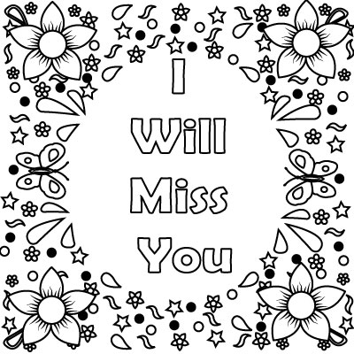 Best I Miss You Coloring Pages to Print (Unique and Fresh)