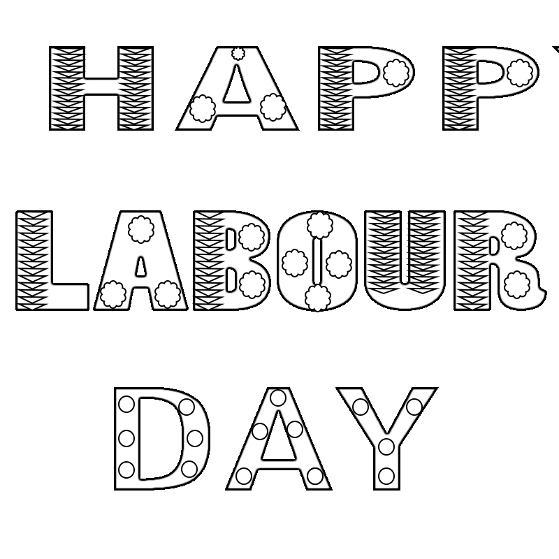 Labor Day Coloring Pages Free Printable