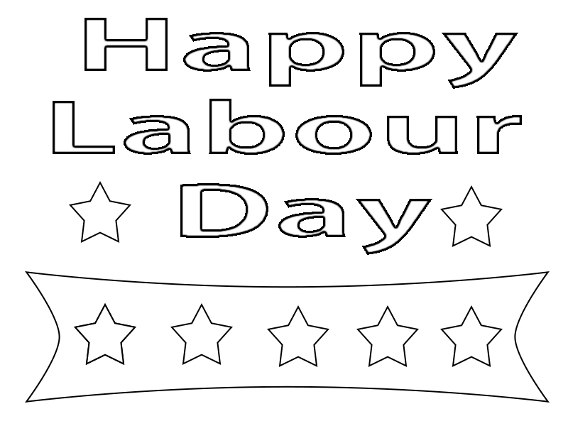 Labor Day Coloring Pages for Preschool