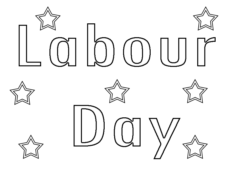 Labour Day Coloring Pages