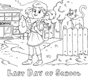 Last Day of School girl