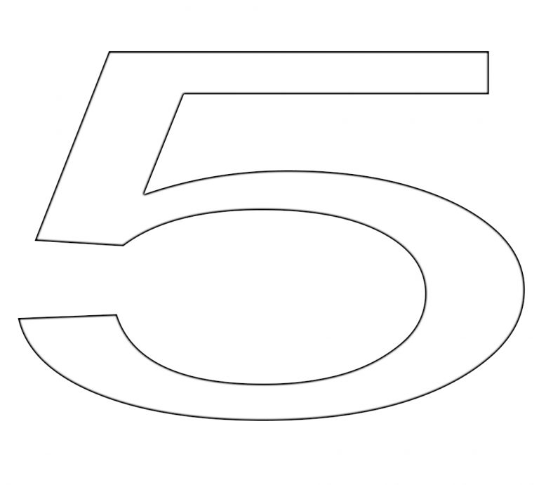 Number 5 Printable Coloring Pages – Free Coloring Pages for Kids