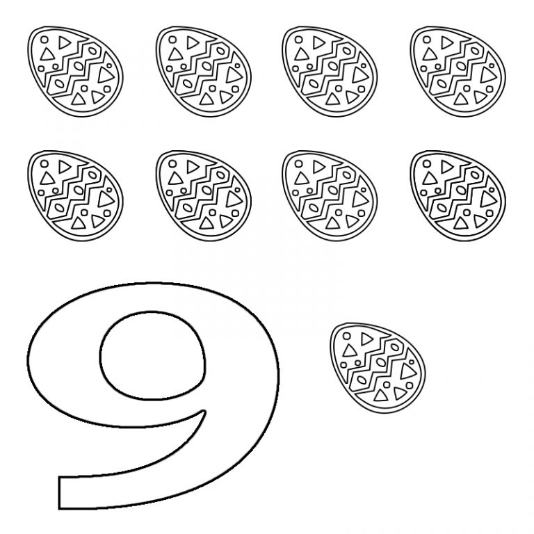 Number 9 Printable Coloring Pages Free Coloring Pages For Kids