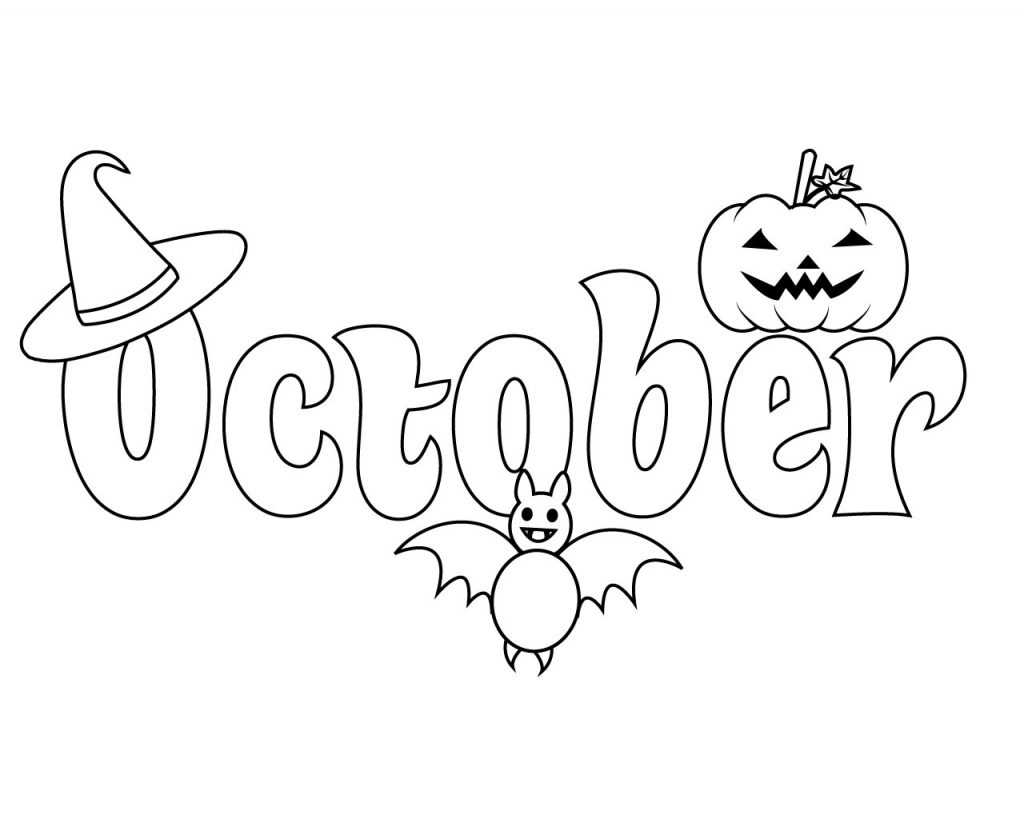 Top 10 October Coloring Pages For Preschoolers Kindergarten Adults 