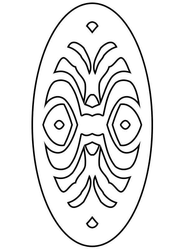 Oval Shape Coloring pages for adults