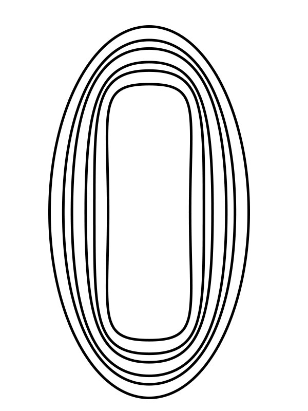 Oval Shape Coloring pages printable