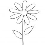 Printable Simple Flower Coloring Pages