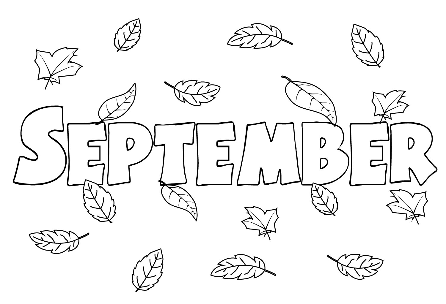 September Coloring Pages To Print Free Coloring Pages For Kids