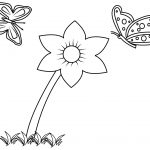 Simple Flower Coloring Pages For Spring