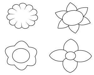 Simple Flower Coloring Pages For Toddlers