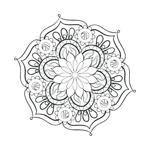 Simple Mandala Flower Coloring Pages – Free Coloring Pages for Kids