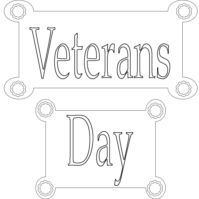 Veterans Day Thank You Coloring Pages