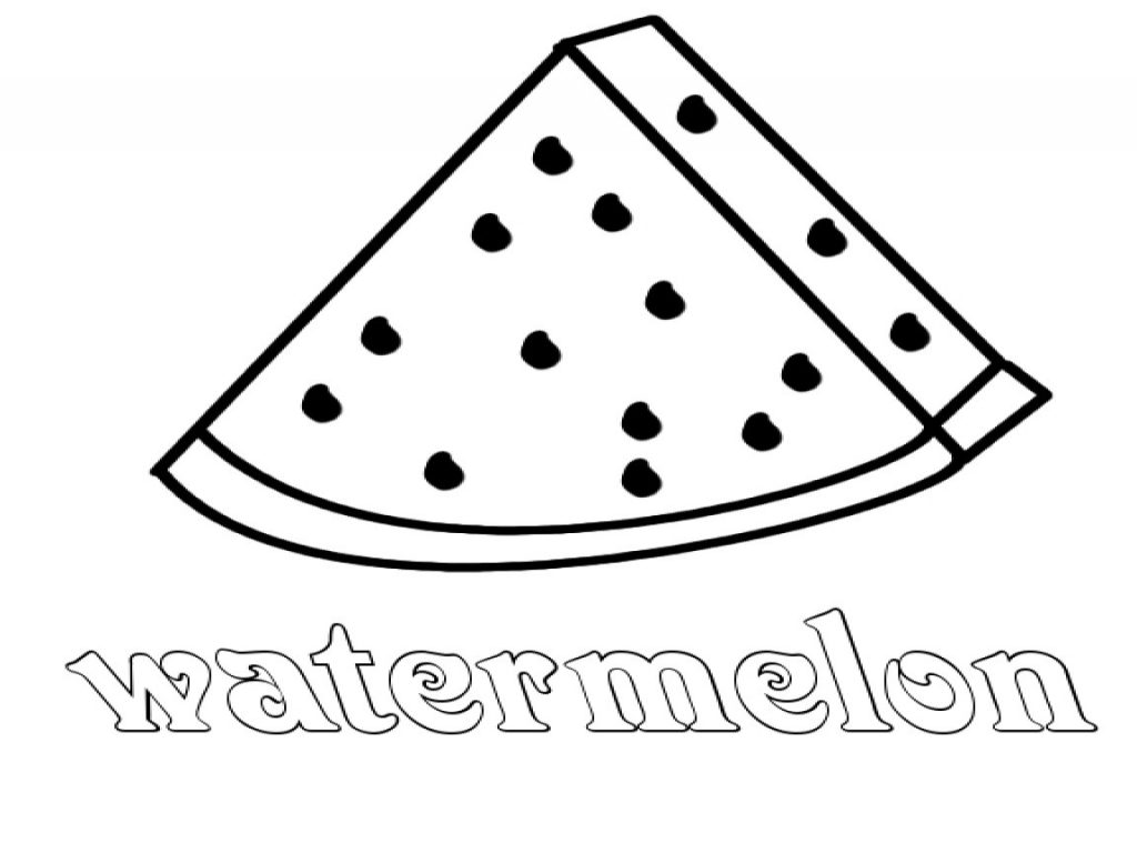 Watermelon Coloring Pages Free