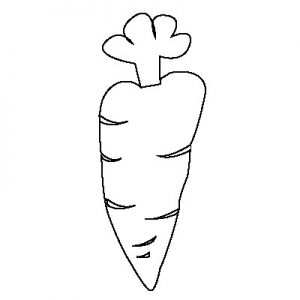 carrot coloring pages for kids