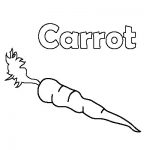carrot coloring pages printable