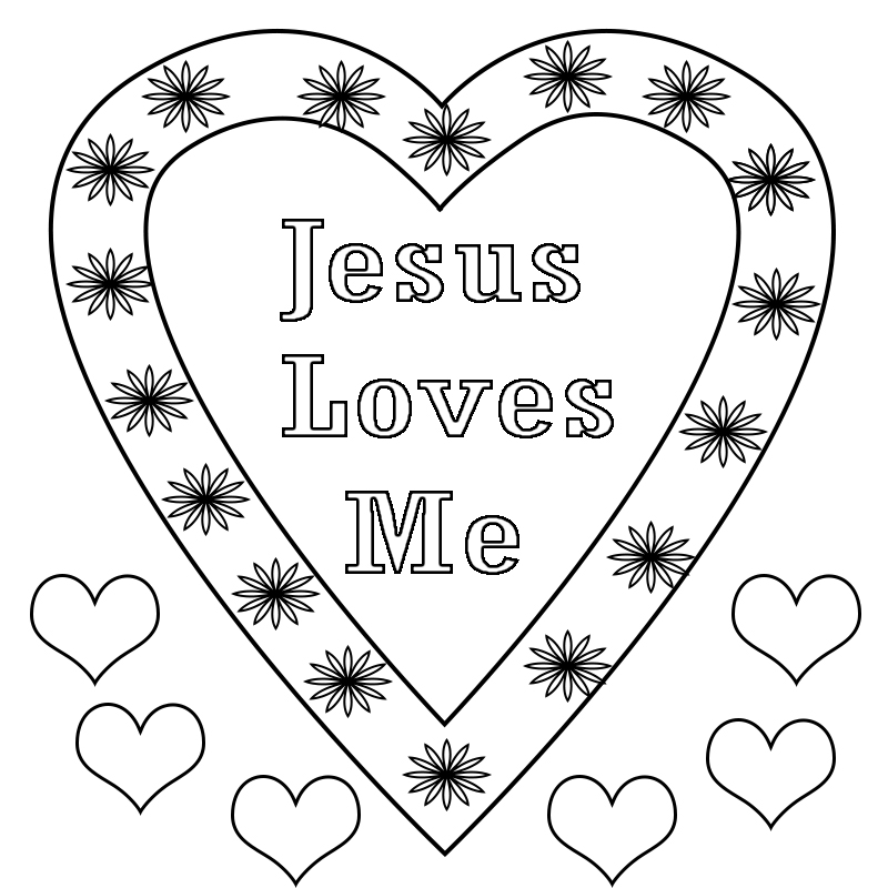 Christian Valentines Day Coloring Pages Printable