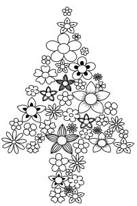 Christmas Tree Coloring Pages To Print Free