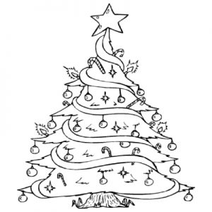 Christmas Tree Coloring Pages to Print