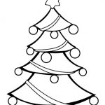 Easy Christmas Tree Coloring Pages