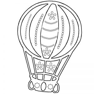 Hot Air Balloon Coloring Pages for Adults